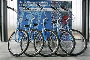 Préstamo gratuito de bicicletas en el Parque Juan Carlos I