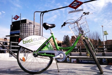 Servicio público de bicicletas en Ciudad Universitaria. BICICUM